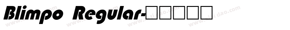 Blimpo Regular字体转换